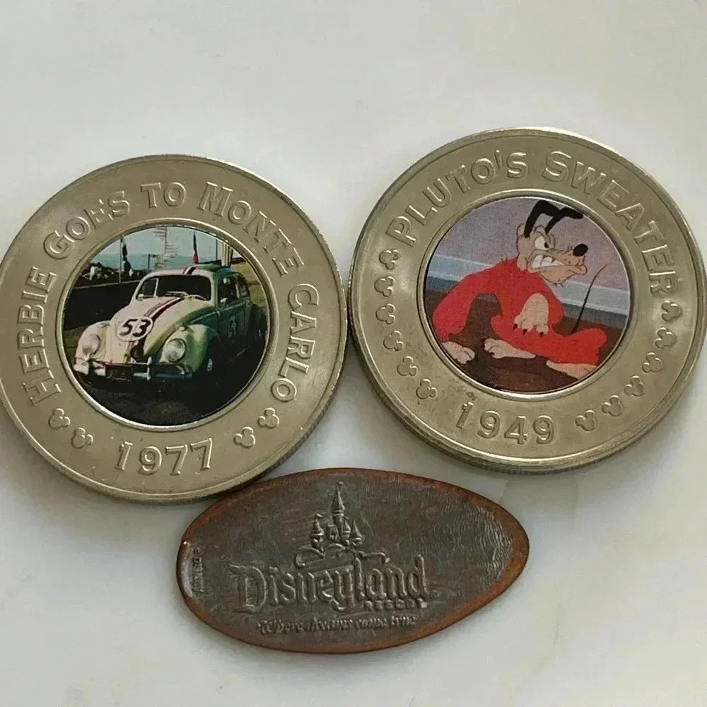 3/$25 Vintage Disney Memorabilia Collectible Coin Lot